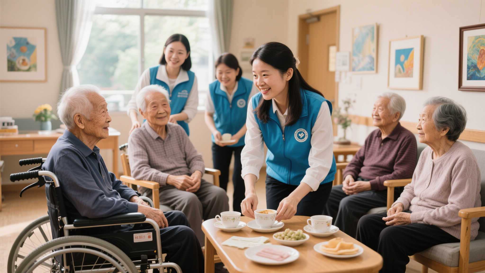 福彩携手社工,共创敬老院老人温馨生活 福彩携手社工,共创敬老院老人温馨生活