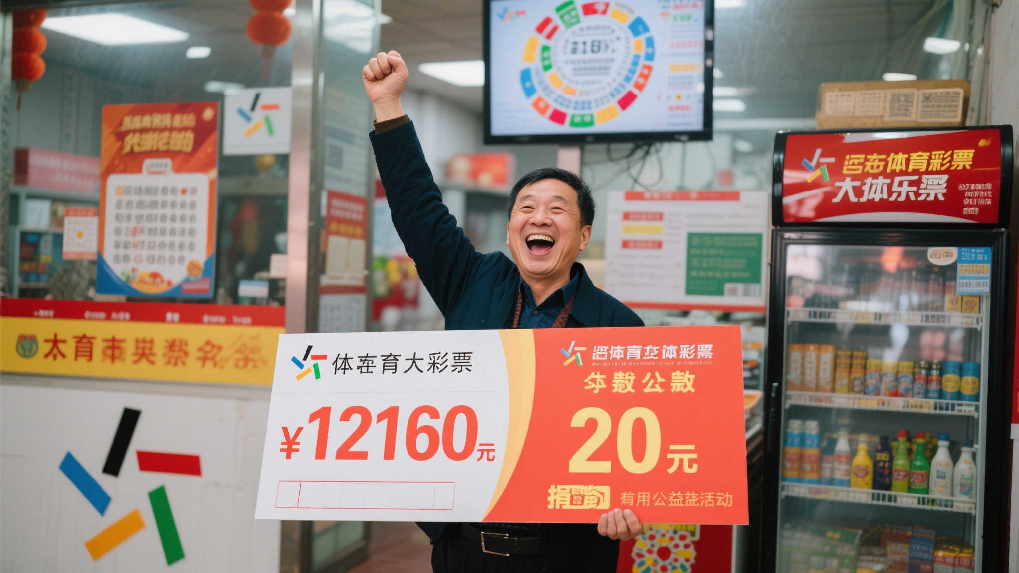 老彩民喜中大乐透1216万激动难眠 慷慨捐款20万感恩社会