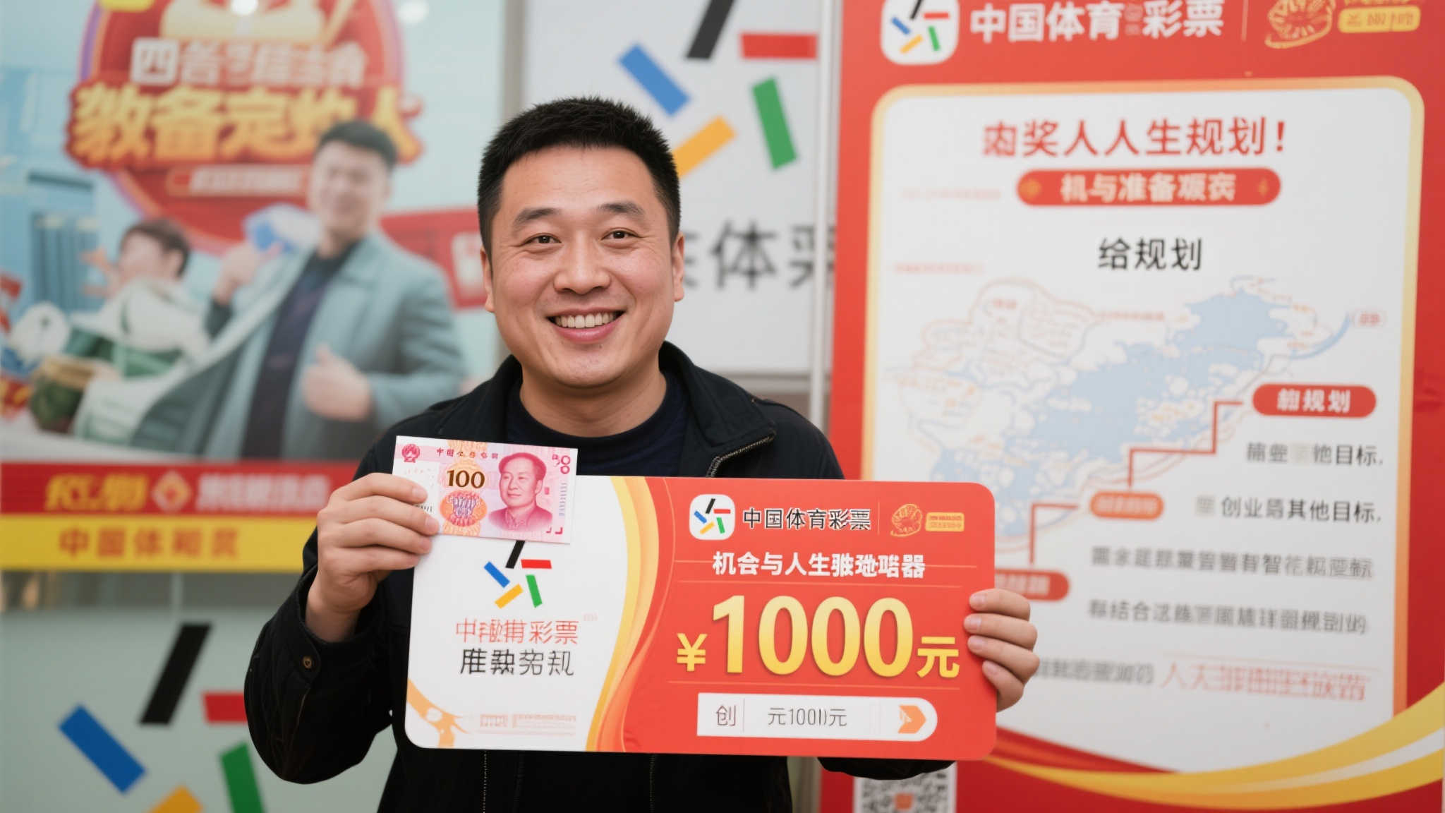 男子误以为体彩中奖1000元实为100万：计划用作创业启动金