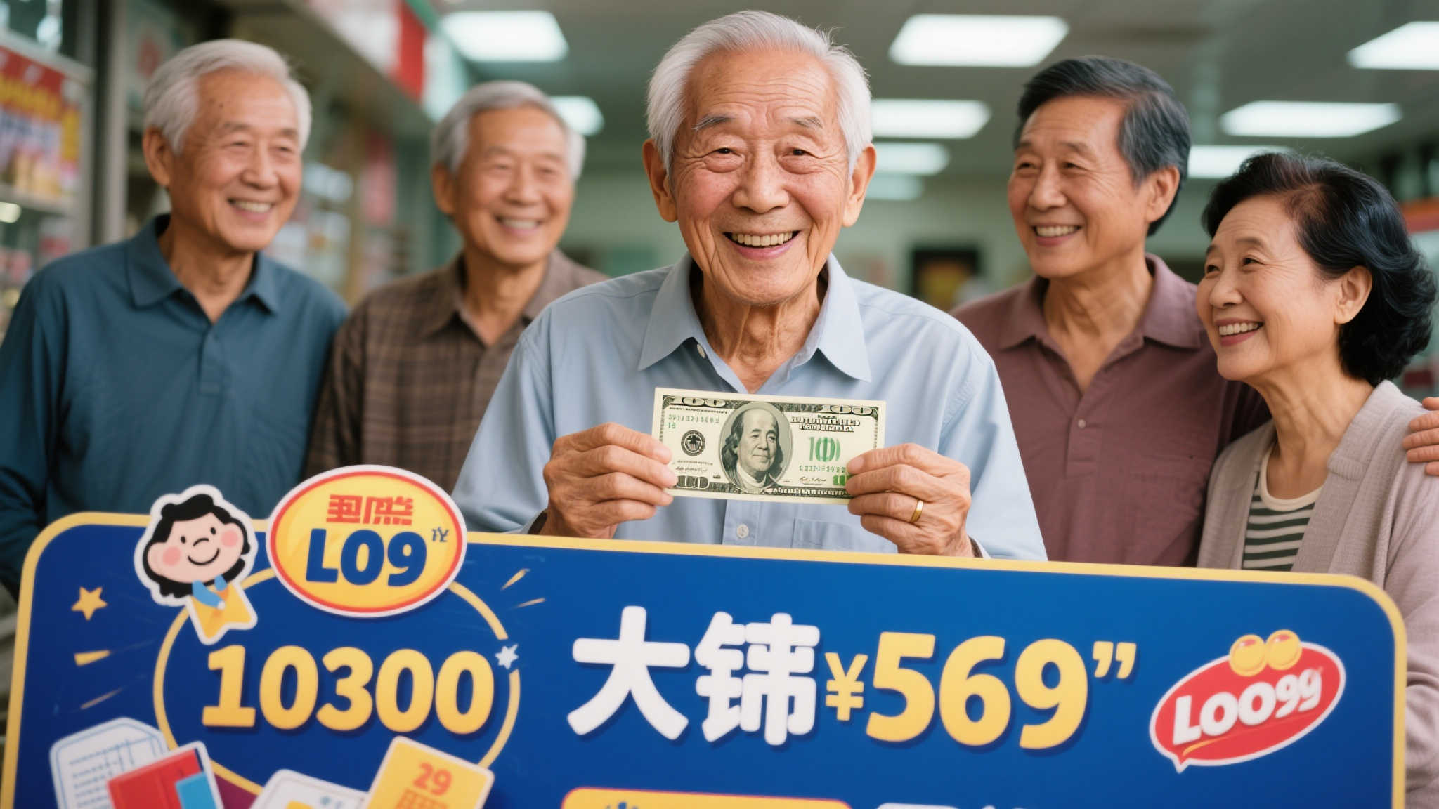 老父揽获大乐透170万二等奖 淡然委托儿子代领奖金