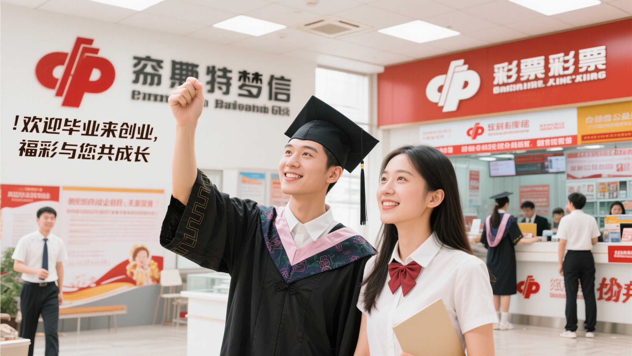 毕业创业迎新篇章，福彩伴您共辉煌
